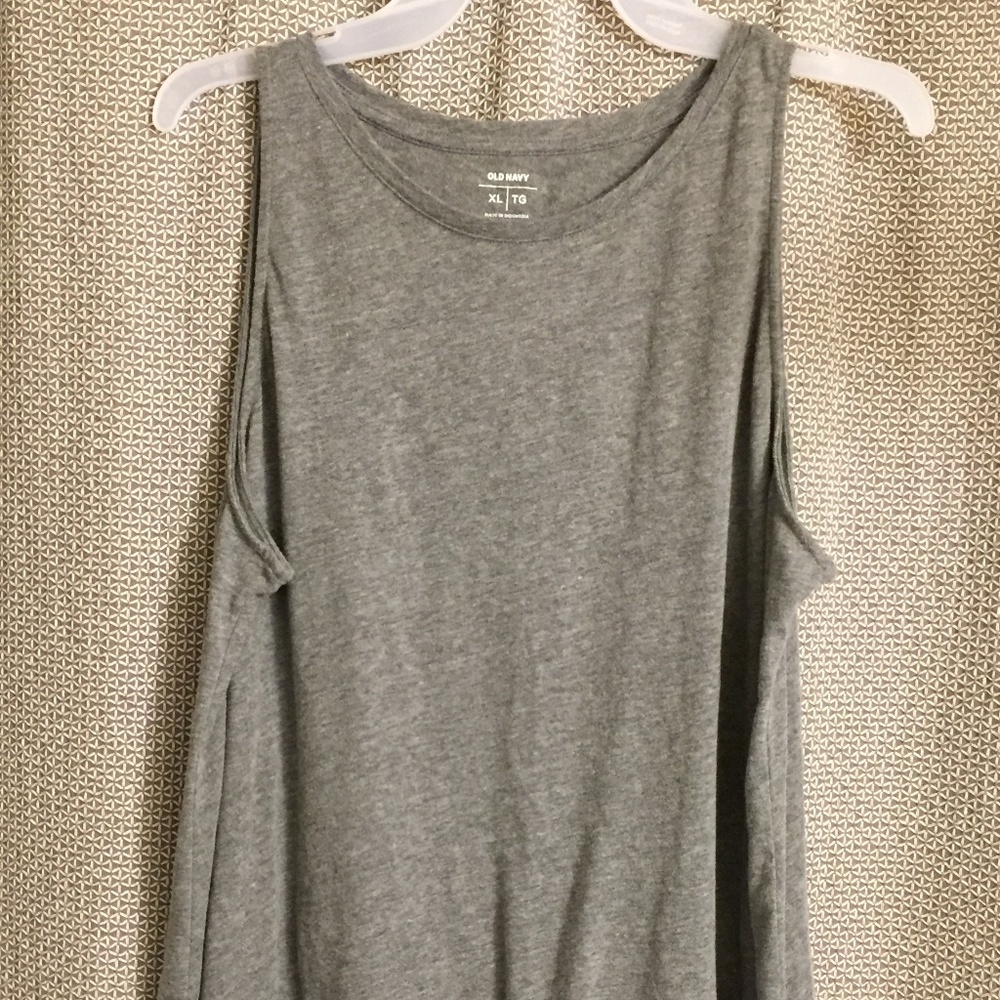 Ladies Grey Muscle Tank